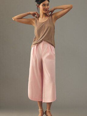 Mare Mare Curved-Hem Chino Pants Pink